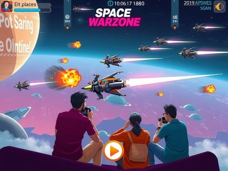 Starry Space Warzone combat mechanics illustration